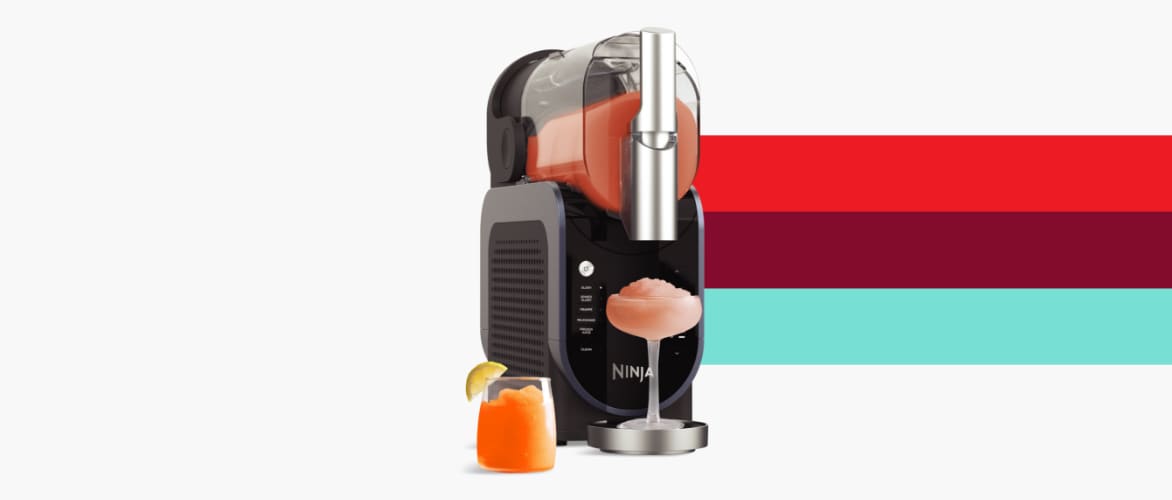 Triangle Stripes with Kitchen Appliance.