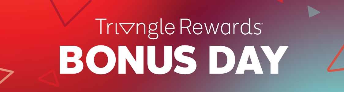 Triangle Rewards Bonus Day.