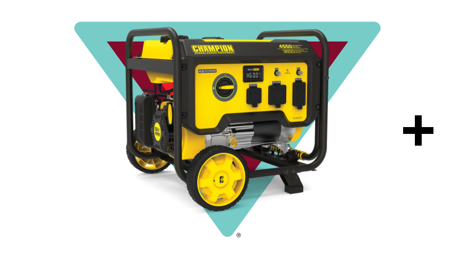 Champion 3650/4550 Watt Portable Generator, RV Ready: $449.99