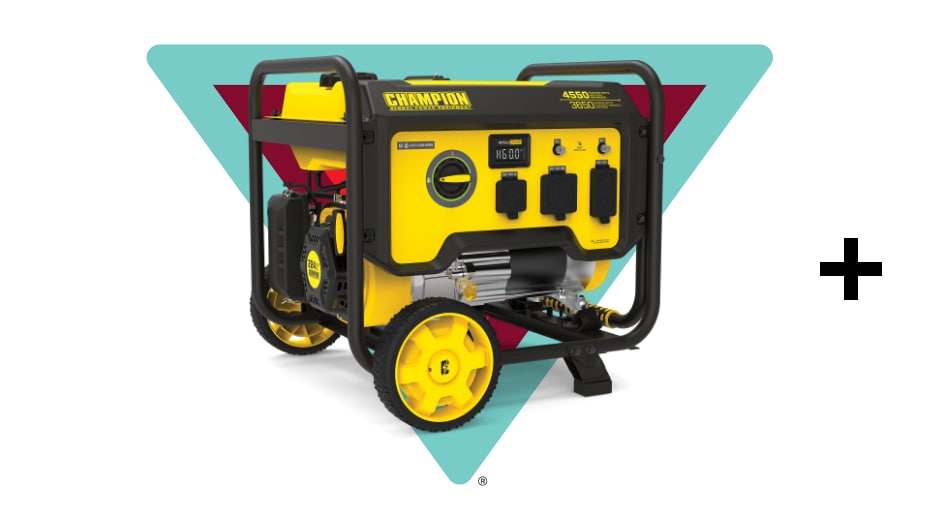 Génératrice portative Champion de 3650/4550 W, prête pour les VR: 449,99 $ 