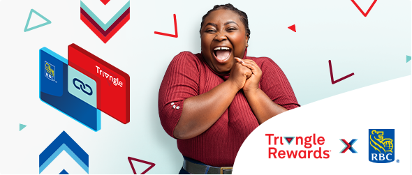 Get 3x† CT Money®  when you Link, Scan & Pay at Mark’s with Triangle Rewards® and RBC®.