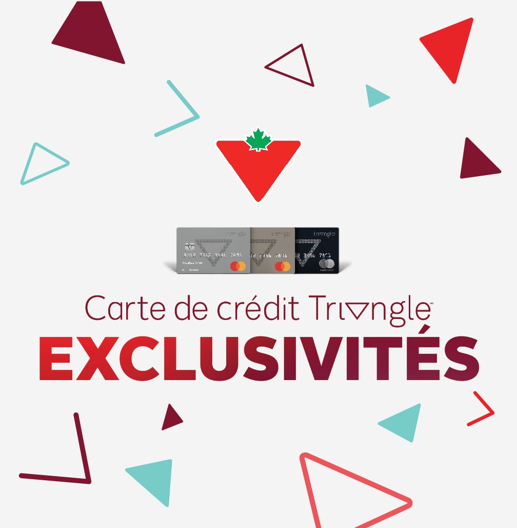 Exclusivité de carte de crédit Triangle