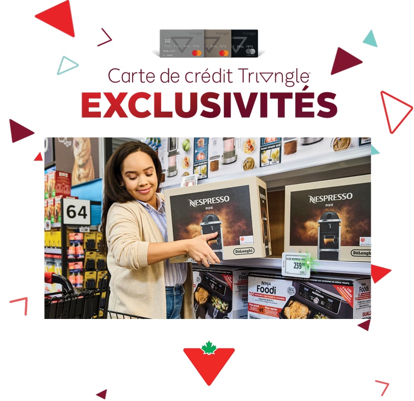 Exclusivité de carte de crédit Triangle